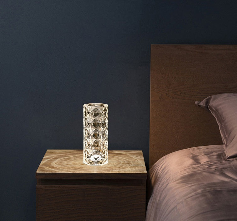 Nordic Crystal Lamp USB Table Lamps Bedroom Touch